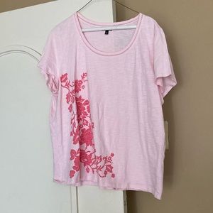Lovely pink Talbots top rarely worn this is a 2XP top. Petite plus size